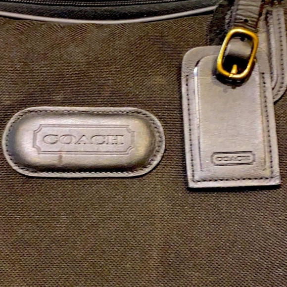 Vintage Y2K Coach canvas & leather large messenger Briefcase - Picture 7 of 8